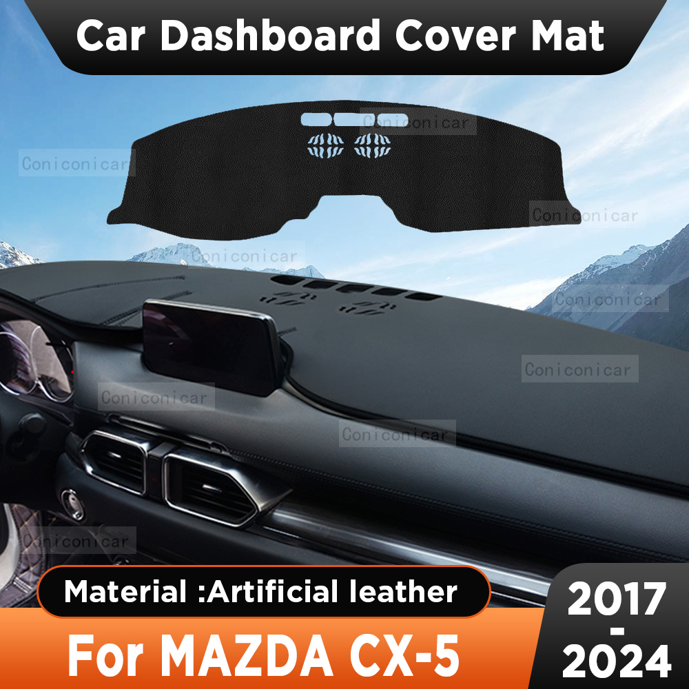 Desk Mat Leather - Non-Slip Couro Artificial Car Dashboard Cover,