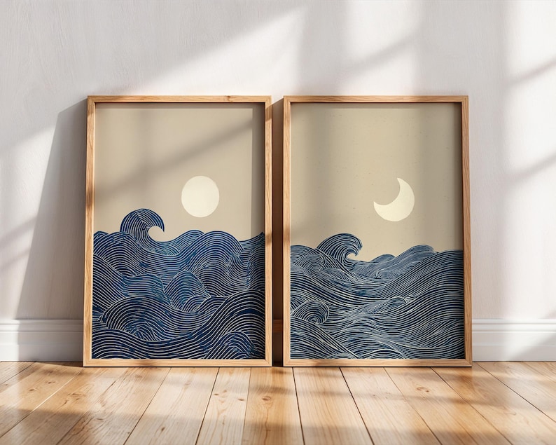 Home Office For Two - Conjunto de 2 Impressões de Arte