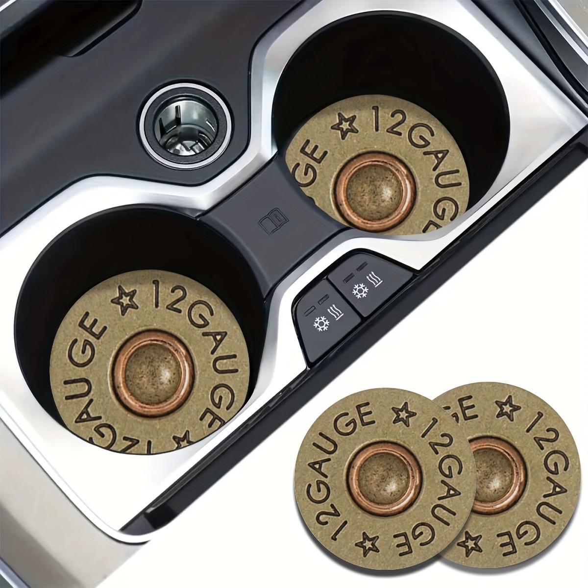 Desk Mat Leather - Porta-copos de carro com design de