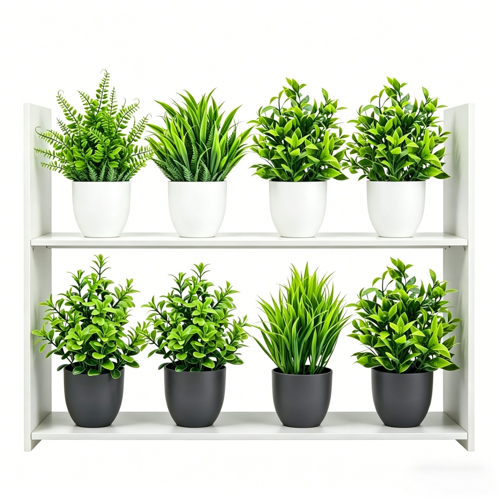 Plant Desk Mini - Conjunto de 4 Plantas Artificiais Mini