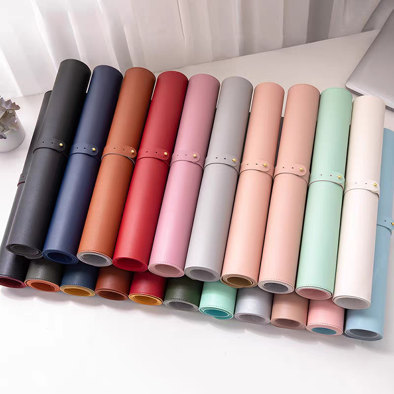Desk Mat Leather - Tapete de Mesa Macio e Dobrável