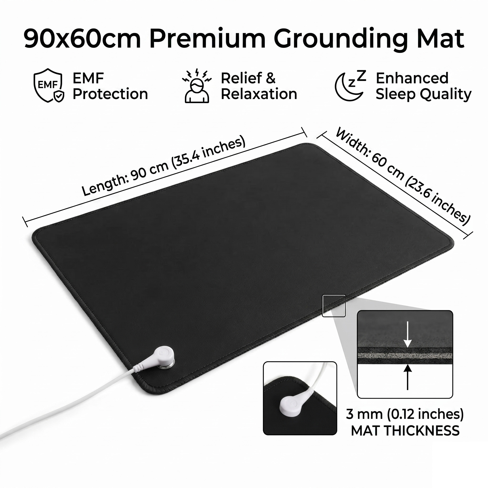 Desk Mat Leather - Tapete de Aterramento em Couro PU