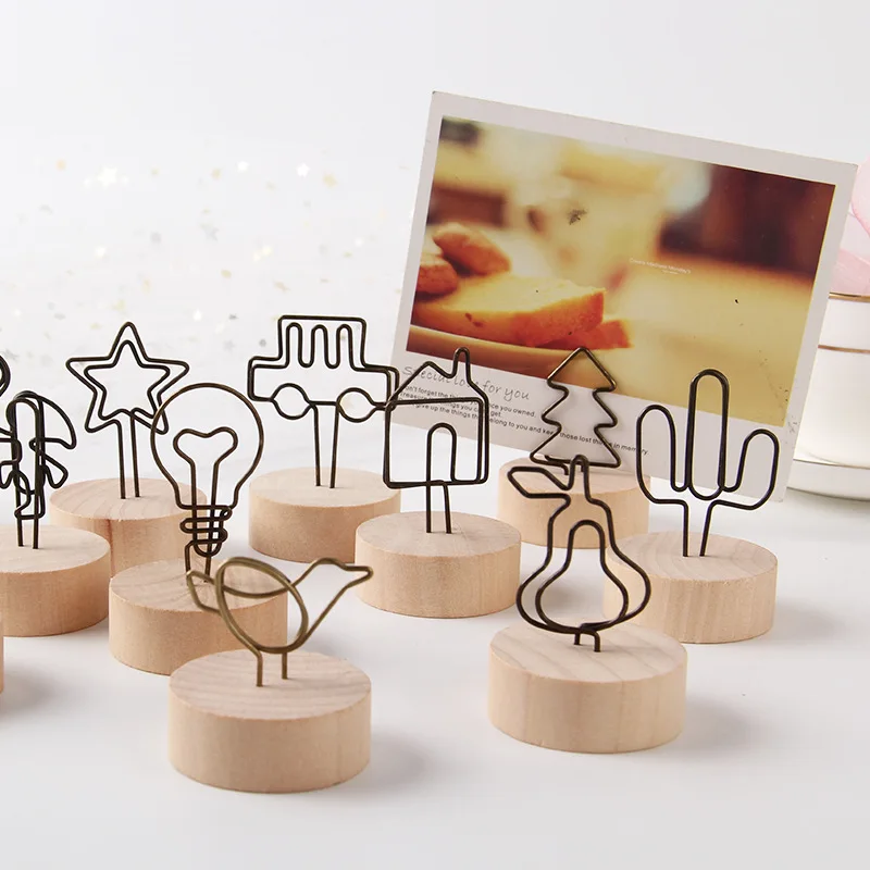 Sticky Note Dispenser - Clipe de nota de log retrô,