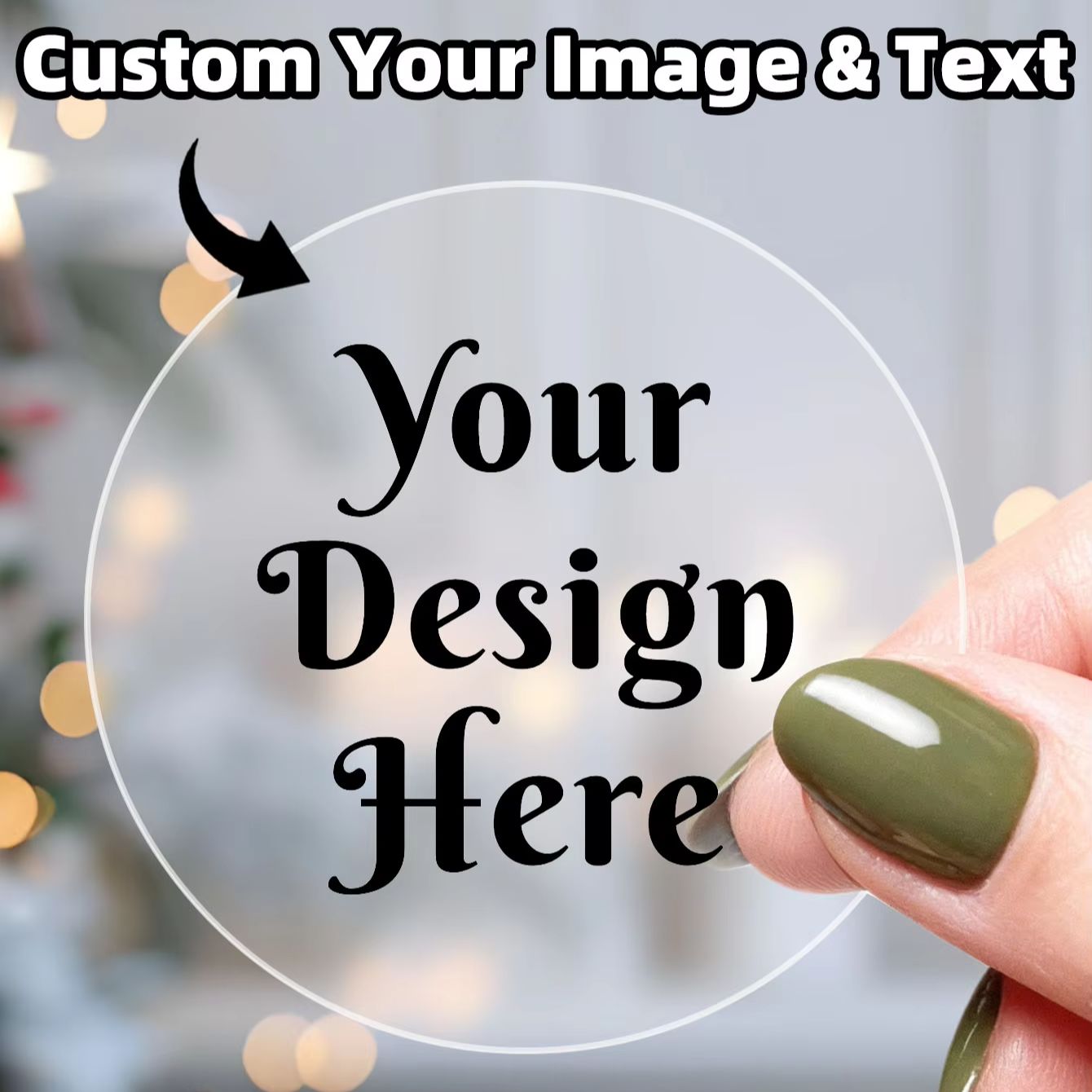1-180PCS Adesivos Redondos Per - Home Office Image avaliação e preço