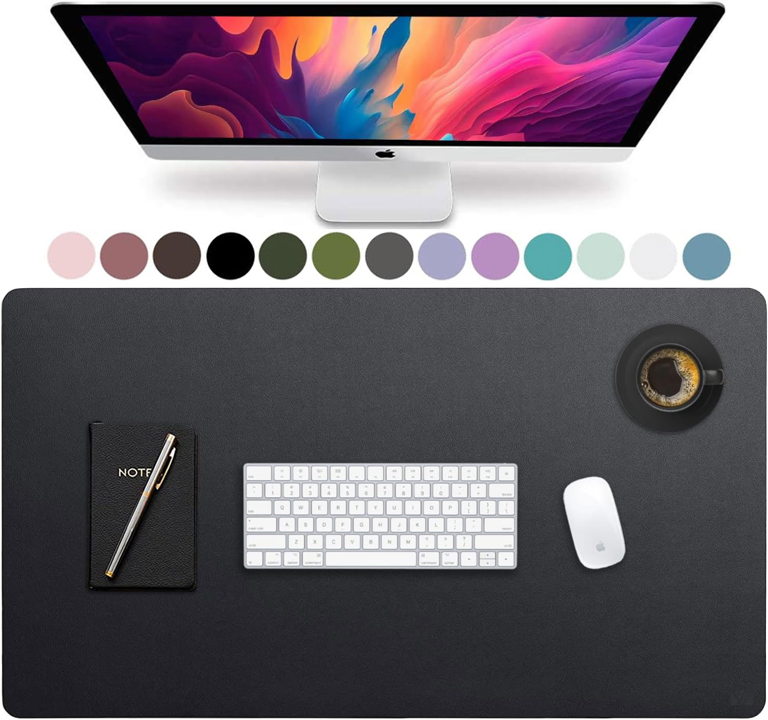 Tapete de Mesa Grande em Couro - Desk Mat Leather avaliação e preço