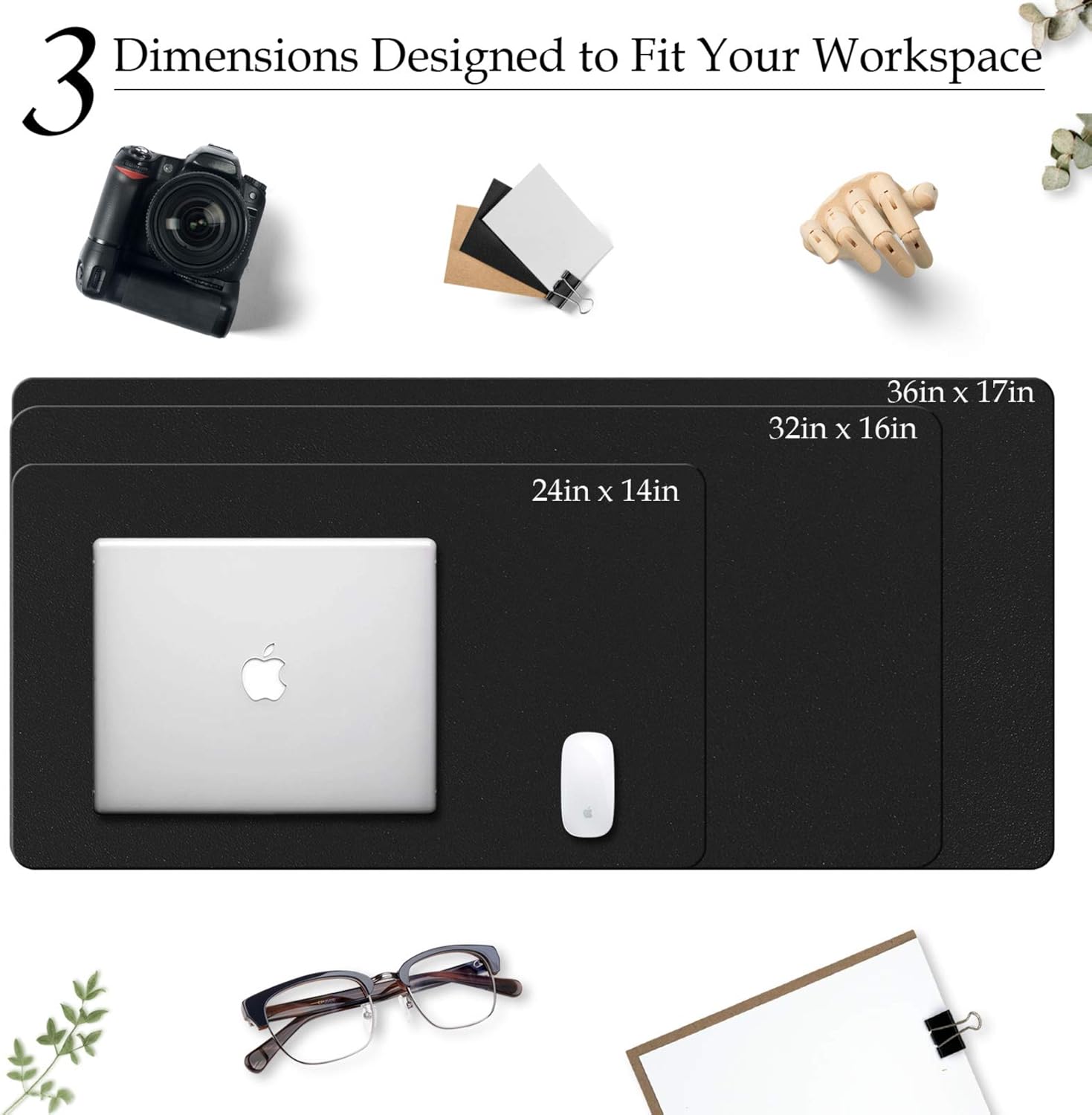 Tapete de Mesa Grande em Couro - Desk Mat Leather avaliação e preço