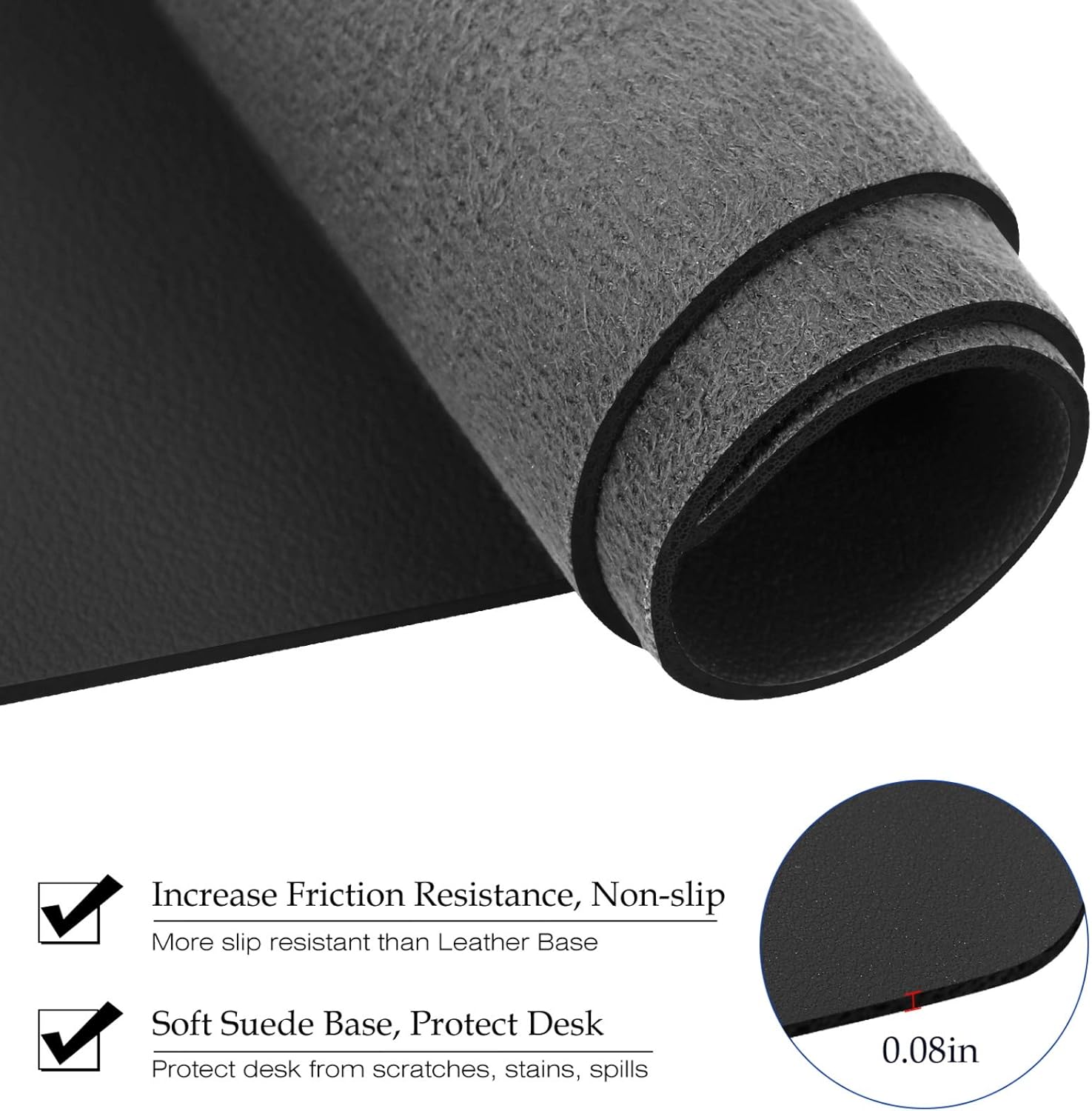 Tapete de Mesa Grande em Couro - Desk Mat Leather avaliação e preço