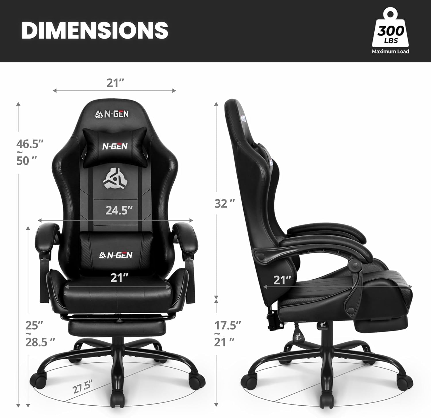 Cadeira Gamer com Apoio para o - Home Office Desks avaliação e preço