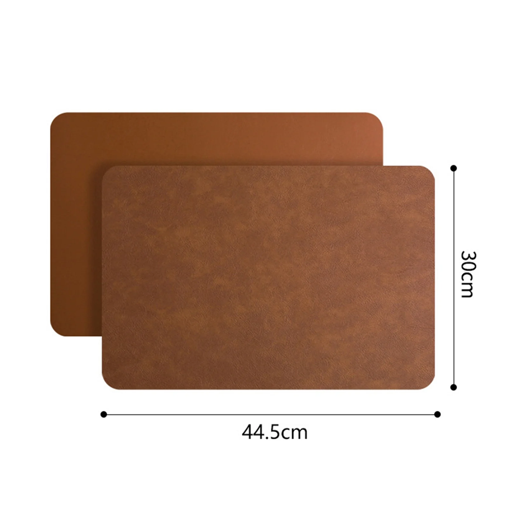 Placemats de couro falso com p - Desk Mat Leather avaliação e preço