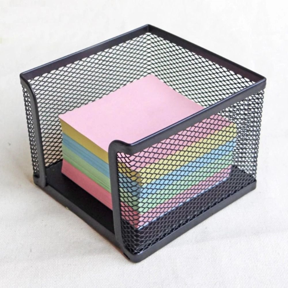 Cubo de papel de malha preta m - Sticky Note Dispenser avaliação e preço