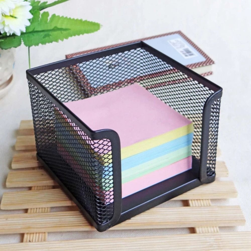 Cubo de papel de malha preta m - Sticky Note Dispenser avaliação e preço