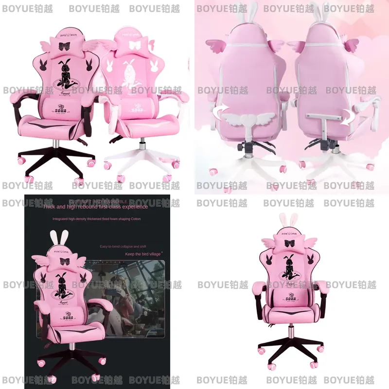 Cadeira Gamer Rosa Ergonômica  - Home Office Desks avaliação e preço
