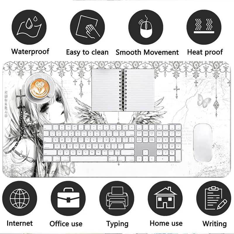 Mousepad de Couro Preto e Bran - Desk Mat Leather avaliação e preço