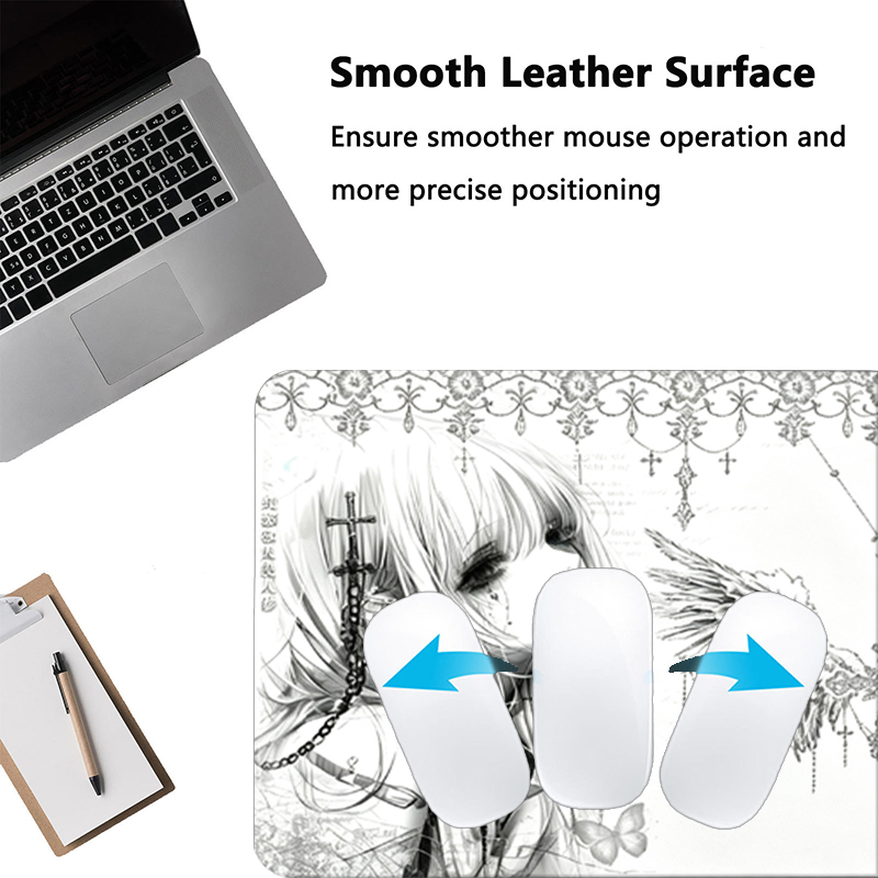 Mousepad de Couro Preto e Bran - Desk Mat Leather avaliação e preço